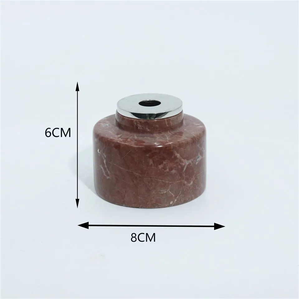 Hnědý kulatý mramorový aroma difuzér