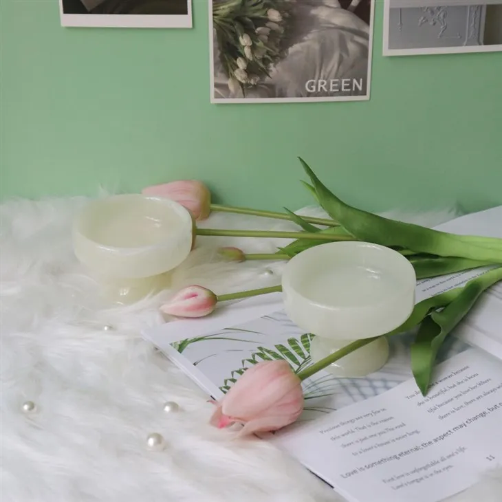 Clear Water Jade Scented Candle Holder factory