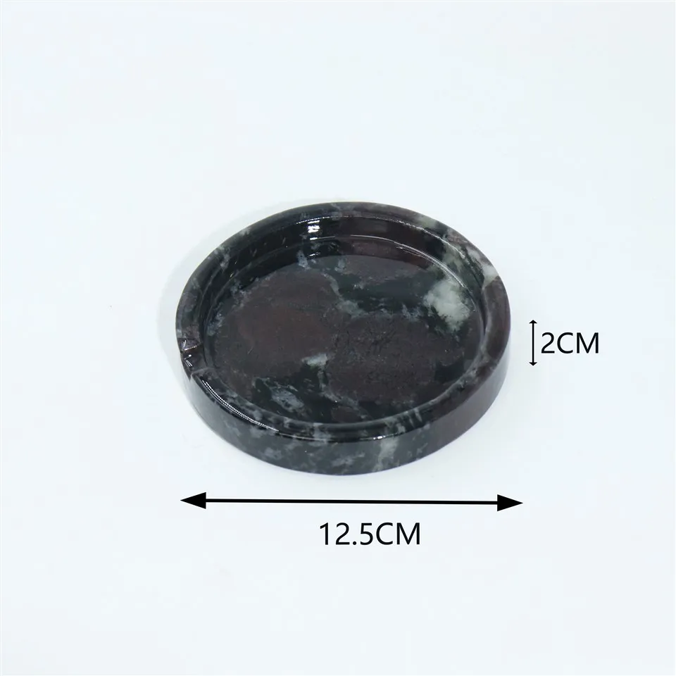 Mramorový popelník černý