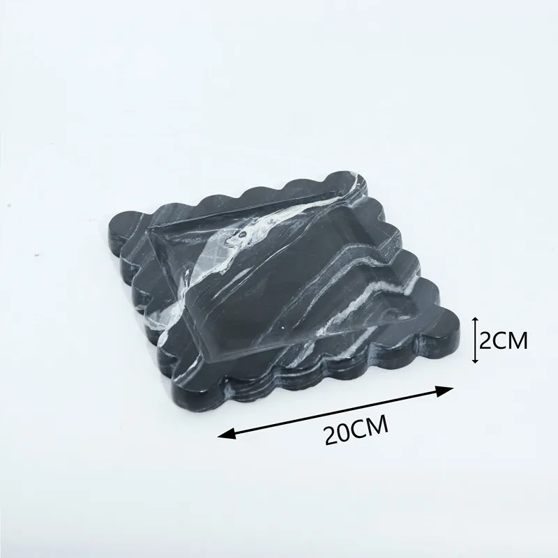 Mramorový podnos černý