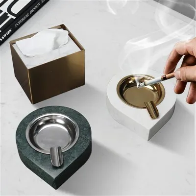 Mramorový popelník Vintage