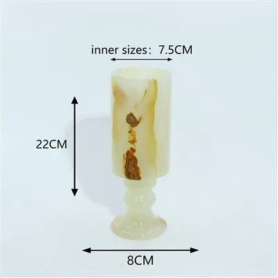 Onyxová mramorová váza na květiny