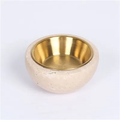 Kulatý mramorový popelník