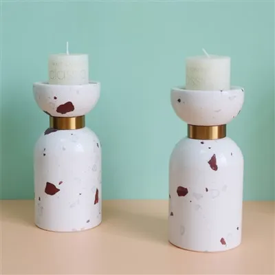 Stojan na svíčku Terrazzo