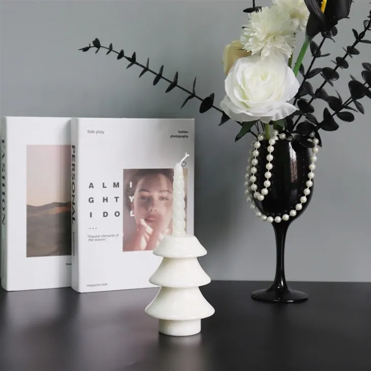 White Marble Christmas Tree Candle Holder best